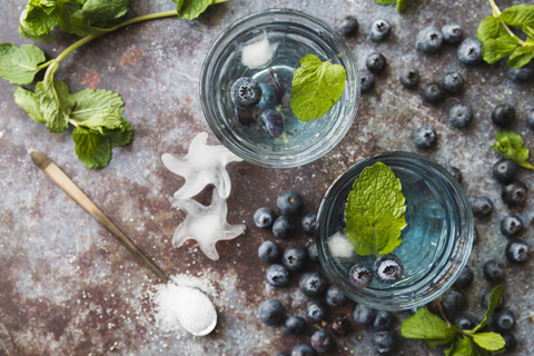 Bluest Blueberry Basil Cooler