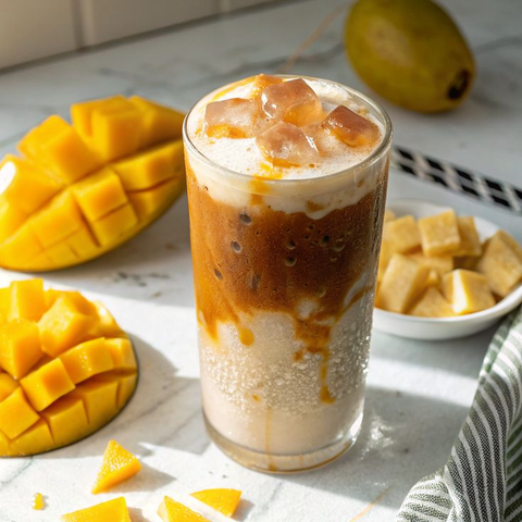 Chai Mango Iced Tea Latte