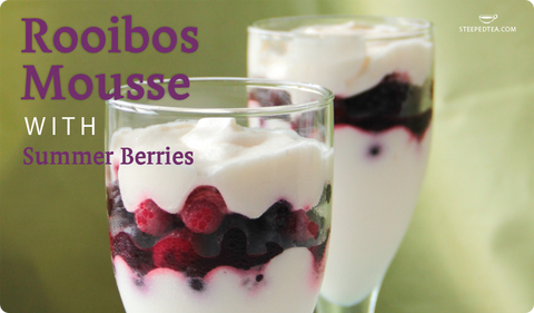 Rooibos Mousse with Summer Berries
