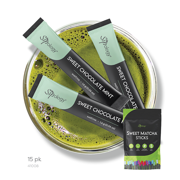 Chocolate Mint Sweet Matcha Sticks (15 pk)