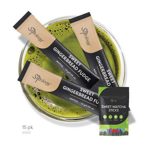 Gingerbread Fudge Sweet Matcha Sticks (15 pk)