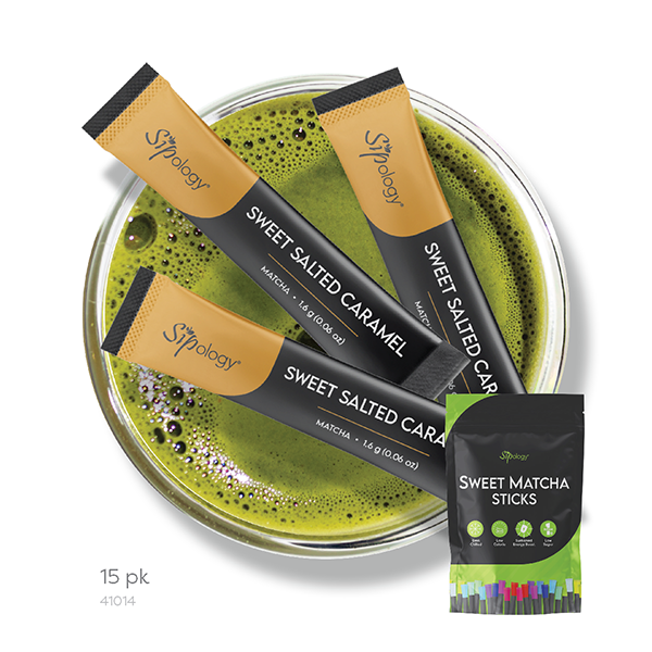 Salted Caramel Sweet Matcha Sticks (15 pk)