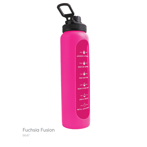Hydration Water Bottle - Fuchsia Fusion
